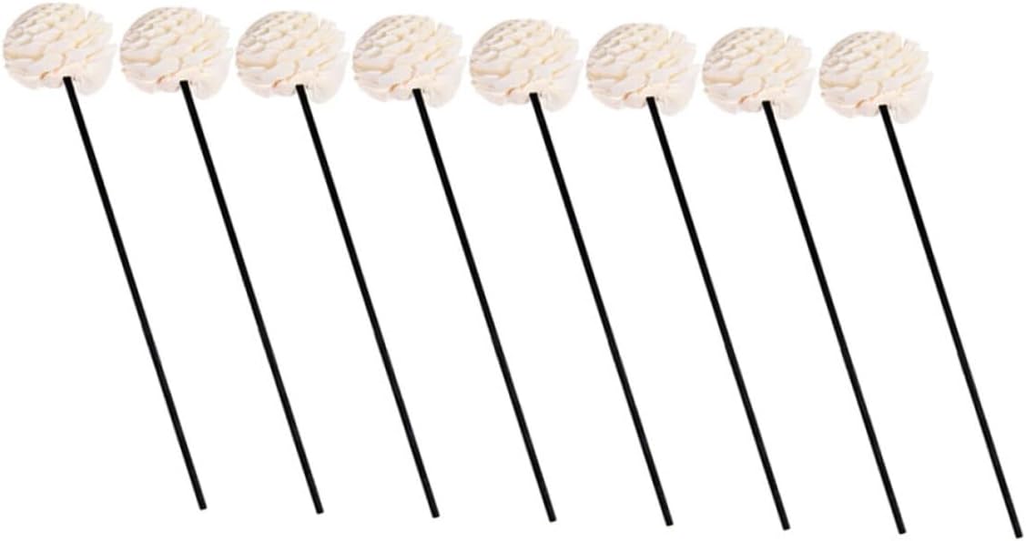 8Pcs Flower Aromatherapy Sticks for Essential Oil Diffusers Unique Decorative Room Diffuser Reeds for Home Fragrance and Mood Enhancement