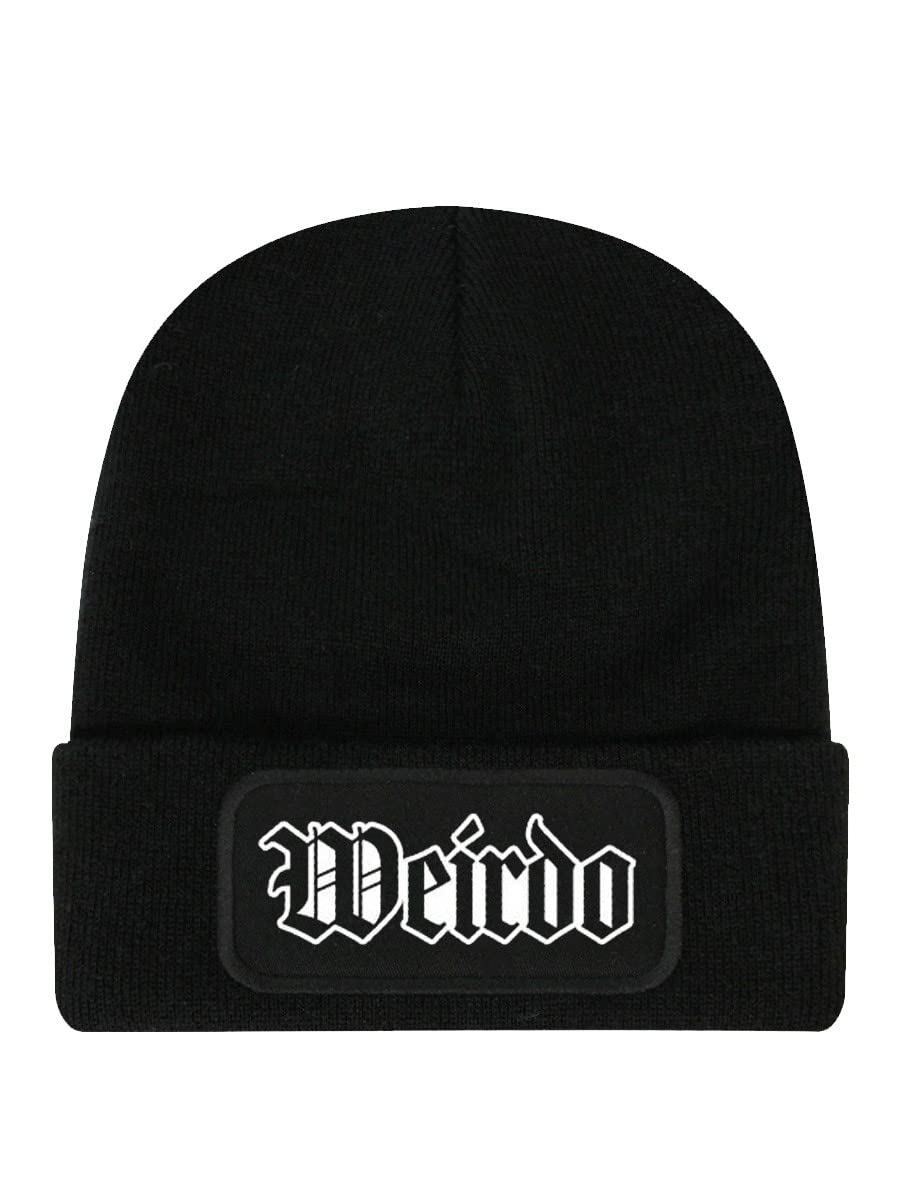 Grindstore Unisex Black Weirdo Beanie