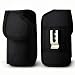 Galaxy S6 Belt Clip, Galaxy S6 Edge / Galaxy S6 Acitve Belt Clip, Kuteck [Rugged Series] Black Carrying Cell Phone Case Belt Clip Holster Pouch Cover For Samsung Galaxy S6 and S6 Edge , Strong Metal Belt Clip, Heavy Duty Nylon Material (Fits Galaxy S6 or S6 Edge With Otterbox Case / Lifeproof Case / Mophie Juice Pack Air or Other Hybrid Armor Case On) w/Stylus Touch Pen (Black)