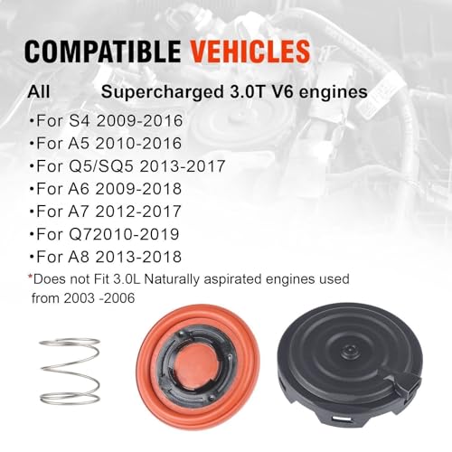 Kit de mantenimiento de tapa de culata PCV 06E103547 de alta resistencia para Audi 3.0T 7