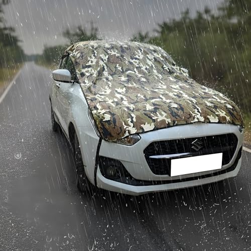 Image of Waterproof, Half Car Body Cover All Weather Protection Half Car Cover Outdoor Uv Protection Waterproof Cloud Print Universal for carBolero Camper 2WD PS BS3