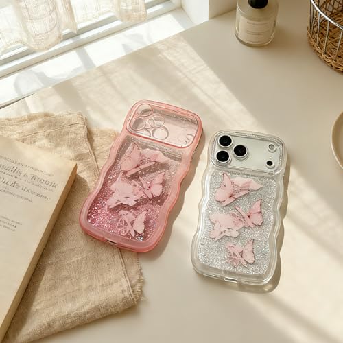 Coque 17 Pro Max carte pailletée rose, le cadeau idéal