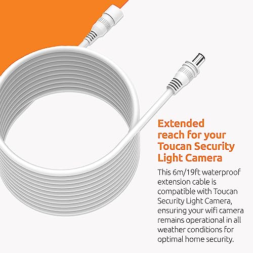 TOUCAN 6m Extension Cable for Wired Security Light Camera - Image 3
