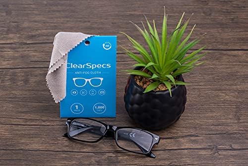 ClearSpecs Anti Fog Cloth Reusable 1000 times | Anti Fog Wipes for all kinds of lenses | Glasses Cleaner | Spectacle Cleaner | Glasses Wipes | Lenses Wipe | Screen Cleaner