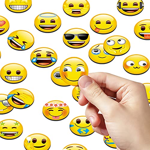 Imanes emoji decorativos redondos pack 28 unidades miniatura 2