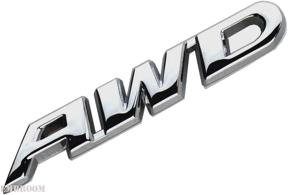 EmbRoom AWD Emblem, 3D Metal Tailgate Side Sticker Badge Replacement ...
