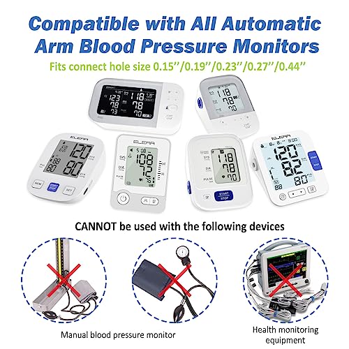 Image of ELERA Pediatric Blood Pressure Cuff for Kids & Women - Small Child BP Cuff (5.9-9.5 Inch Arm Circumference), Compatible with Most Monitors - Replacement Cuff with 6 Connectors