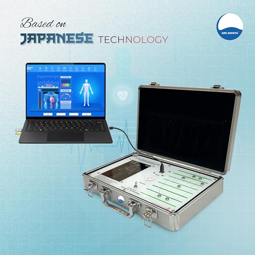 Image of ARG Arogya Quantum (2 In 1) Body Analyzer Machine For Full Body Checkup Japanese Technology Scanning with Rod or Palm Generate 45 Reports (Children, Men, Women) Work In Windows 10