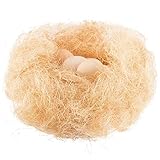 200g/7oz Natural Grass Chicken Nesting Pads- Soft Chicken Bedding Nesting Box Grass Liner Eggs Laying and Protecting Nest Bottom Mats Poultry Supplies for Chicken Coop Hen House Chicken Hens Birds