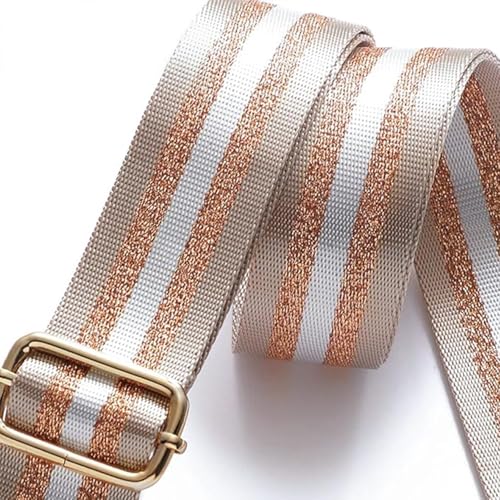 Sangle de Sac a Main Remplacement, 75-130cm Bandouliere de Rechange Reglable, Sangle de Rechange Universelles, Sangles Réglable mit Boucle Dore pour Femme Sac à Main, Sac à Bandoulière Accessoires (B) – vue 4