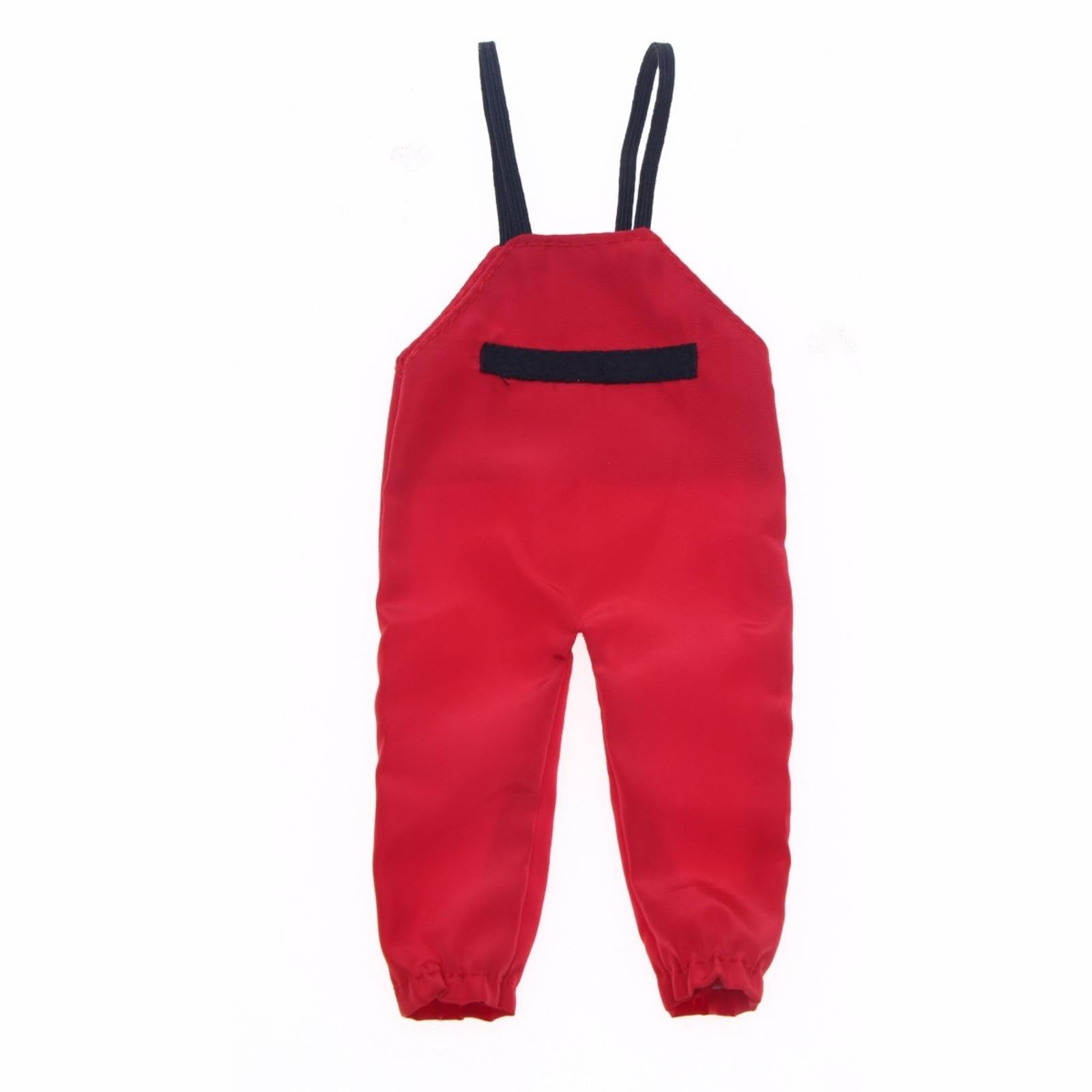 Miniature Waders 1/12 Scale Doll Waders Realistic Miniature Overalls for Fishing Diorama Red Waders with Pocket-image-46