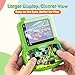 Retro Handheld Game Console for Kids, Built-in 220 Classic Games, 3.5'' IPS HD Screen, Portable Video Game Player with Rechargeable Battery, Perfect Travel Gift Toy for Boys Girls Ages 3-12 (Green)