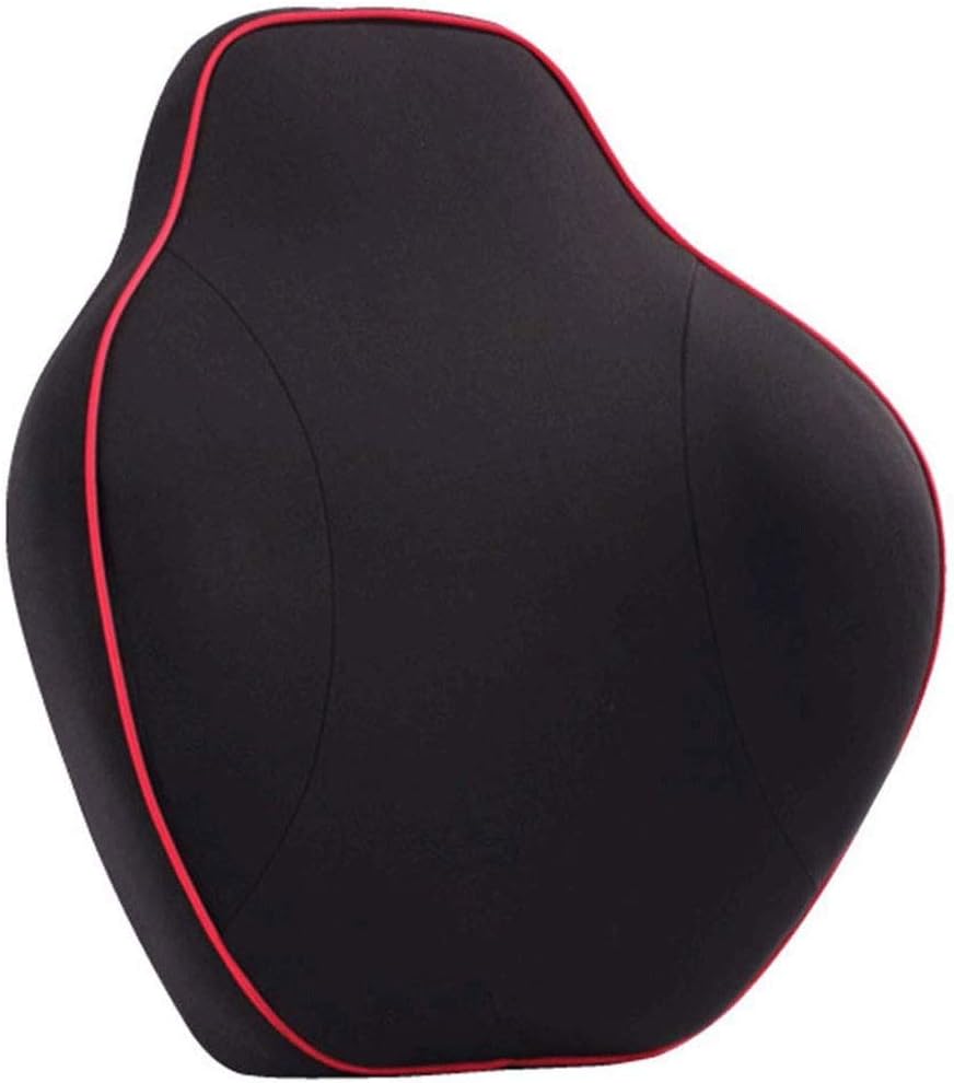 Back Support Pillow by, Lumbar Pillow Upper and Lower Back for Chair Back Pain Uses Special Patented Technology Has Lateral Convex Shape for a Pain Free Back(D)