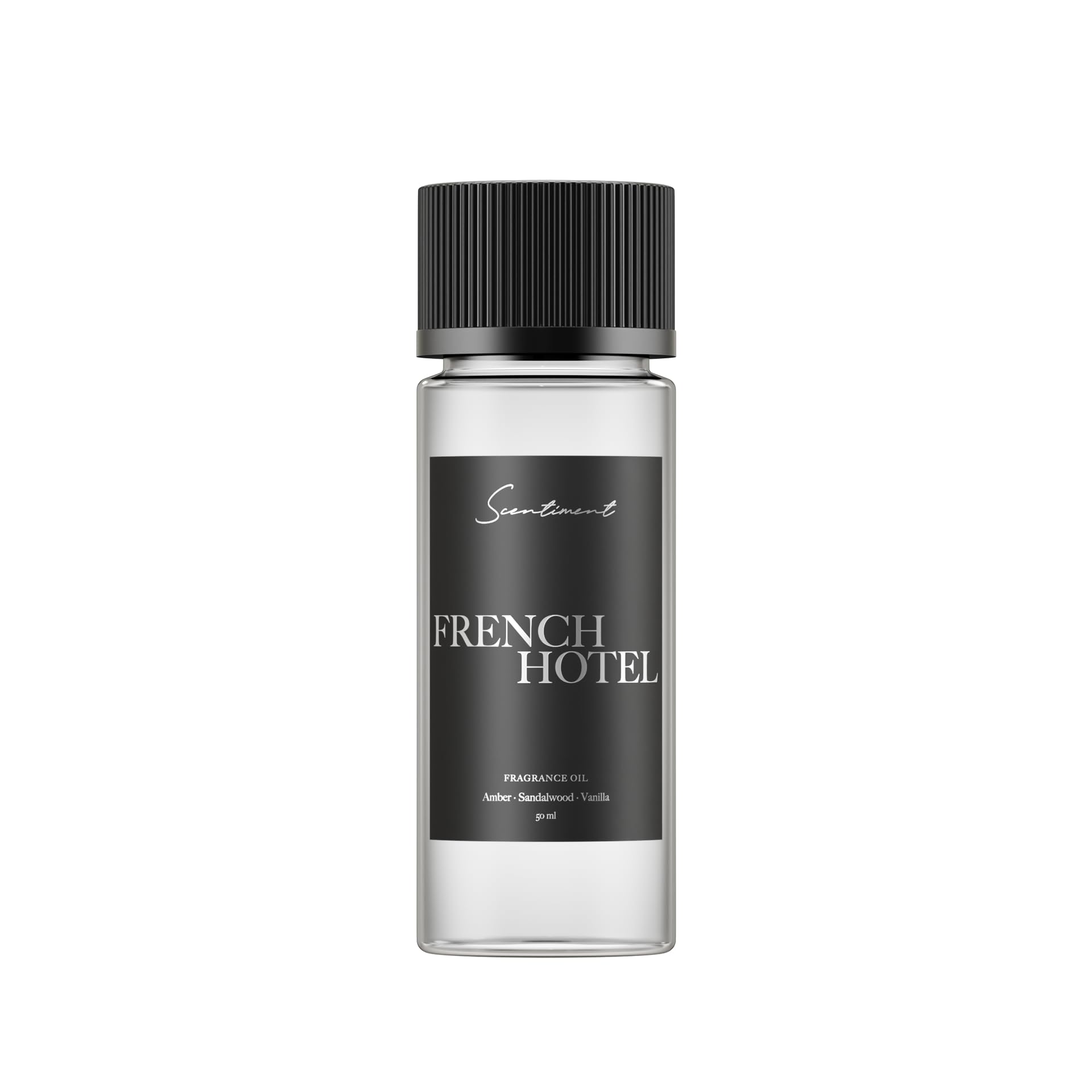 Scentiment French Hotel Fragrance Oil – Amber, Sandalwood, Vanilla Scent for Diffusers, Aromatherapy Oil (50 mL)
