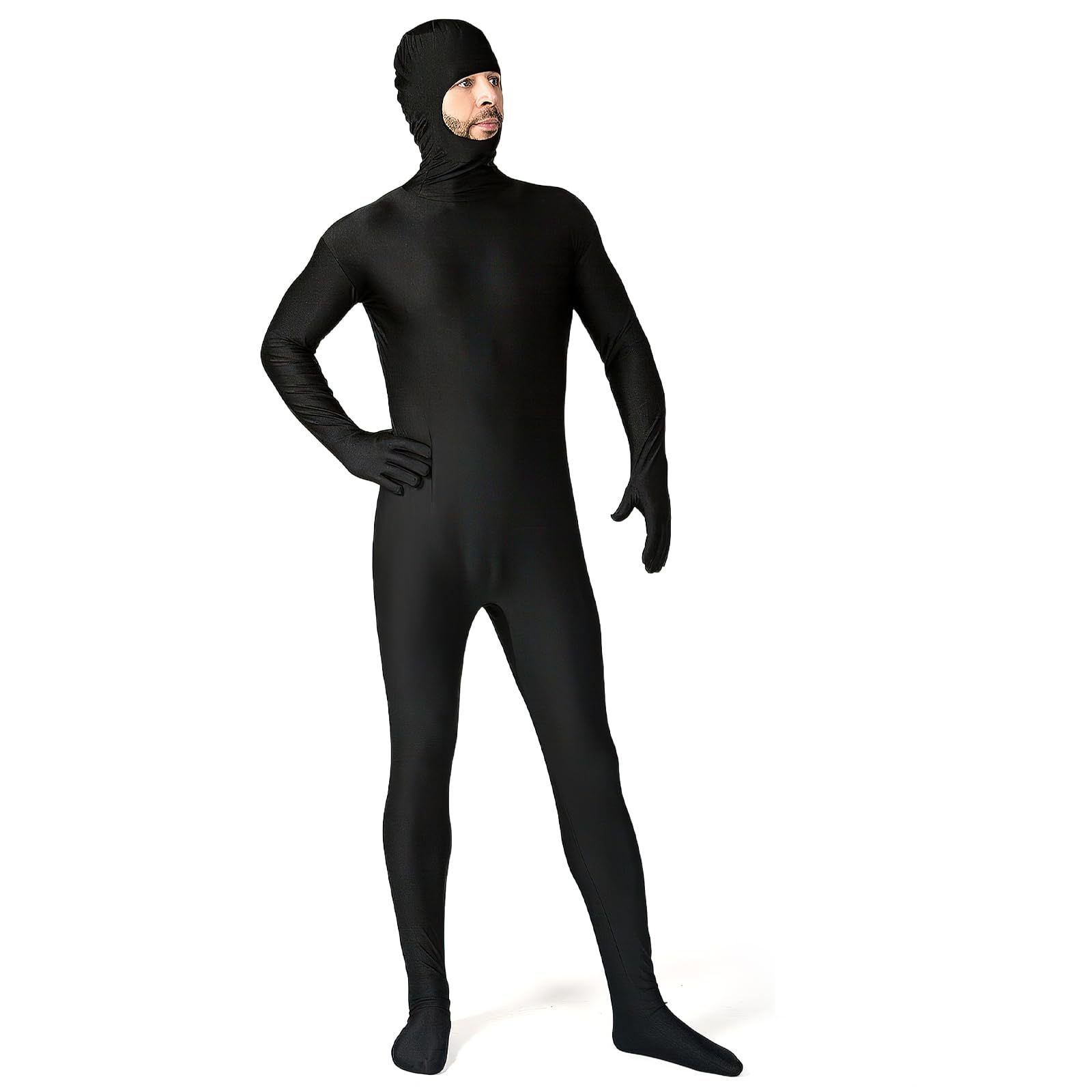 Carnival Costume for Women and Men, Unisex Second Skin Halloween Carnival Cosplay Costume with Open Face