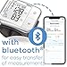 Beurer BC57 Wrist Blood Pressure Monitor – Automatic Wrist Blood Pressure Cuff - Bluetooth – 120 Memory Spaces with Irregular Heart Rate Detection, Large Display, Resting Indicator, Storage Case