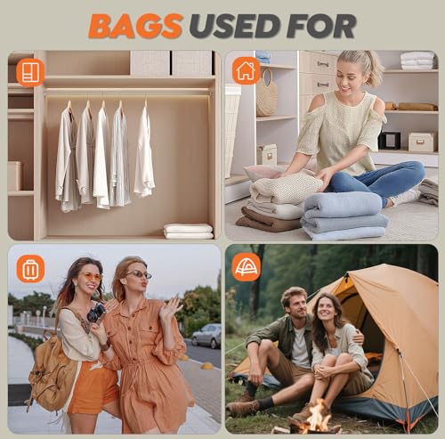 Vacbird Vacuum Storage Bags, 15 Pack Reusable Space Saver Bags for Travel and Home - Image 7
