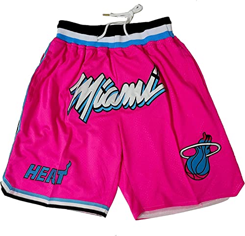 Ensemble De Basket Miami Bleu/rose Enfant - Maillot + Short - 100% Polyester