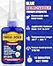 Thread Lock Blue, Threadlocker Medium Strength, Thread Locker for Nuts, Bolts, Fasteners and Metals, Anaerobic Curing Screw Glue to Prevent Loosening (Blue (Removable))