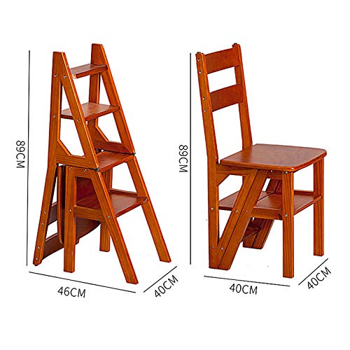 Tabouret en bois polyvalent et escabeau robuste 4 étapes - 5