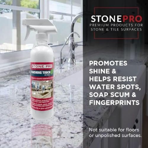 Stone Pro Marble and Granite Cleaning Kit – Premium Cleaning & Polishing Solution with Crystal Clean, Finishing Touch, & Cleanning Towels - Image 3