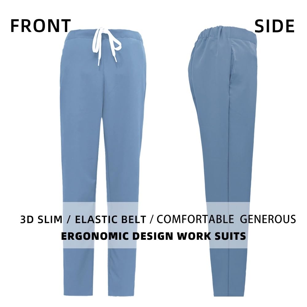 Divisa Infermiere Donna Scrub Medico Unisex Set Medici Scrub for Sala operatoria Uniforme Medica Forniture for Infermiere Abbigliamento da Lavoro Tute for Infermiera chirurgica