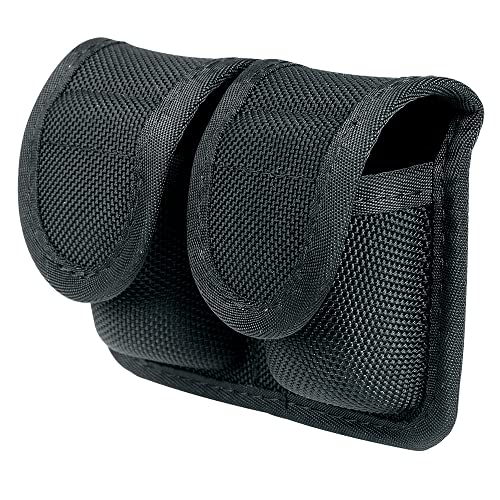 TAFTACFR Double Speed Loader Pouch - Tactical Nylon Speedloader Case Fits: Holds Two Speedloaders .38 /.357 (1680D Nylon)