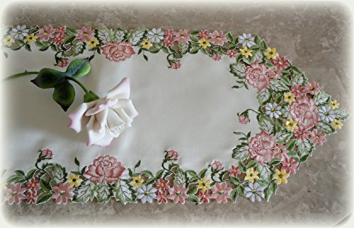 Galleria di Giovanni Embroidered Pink Rose 63