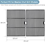 Criditpid BBQ Grille pour Chef Chef G45308, G45311, G45301, G45303, G45309 Modèles de grille. Grattes de cuisson en fonte de fer mat pour MasterChef.