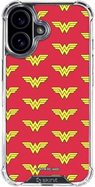 Skinit Clear Phone Case Compatible with iPhone 16 - Officially Licensed DC Comics Wonder Woman Portrait Design