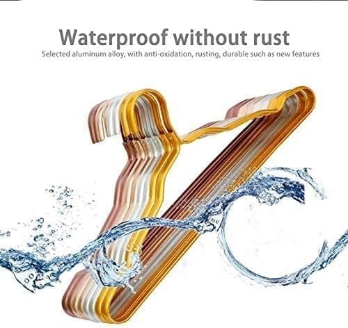 10 Pcs Clothes Hangers Aluminum Alloy Hangers Home Anti-Slip Drying Rack Coat Hanger