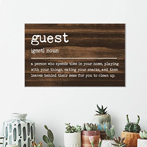 Panneau en bois Invité, décoration murale abstraite moderne