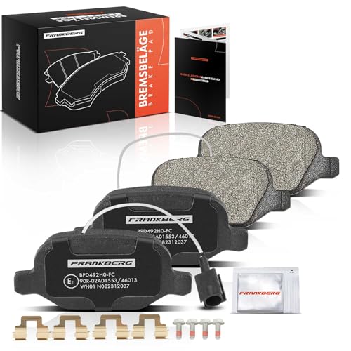 Frankberg Bremsbelagsatz inkl. 4x Bremsbeläge Hinten Kompatibel mit Mito 955 Replace# 77365752,71770108