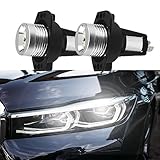 2PCS LED Angel Eyes Headlight Bulb, Angel Eyes LED Fog Light, Car LED Light Marker Halo Ring Headlight Fit for BMW E90 E91 2005-2008 3 Series 325i, 325xi, 328i, 328xi, 330i, 330xi, 335i, 335xi