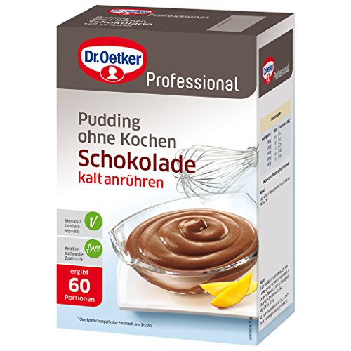 Dr. Oetker Professional Pudding ohne Kochen mit Schokoladen-Geschmack, Cremepulver in 1 kg Packung