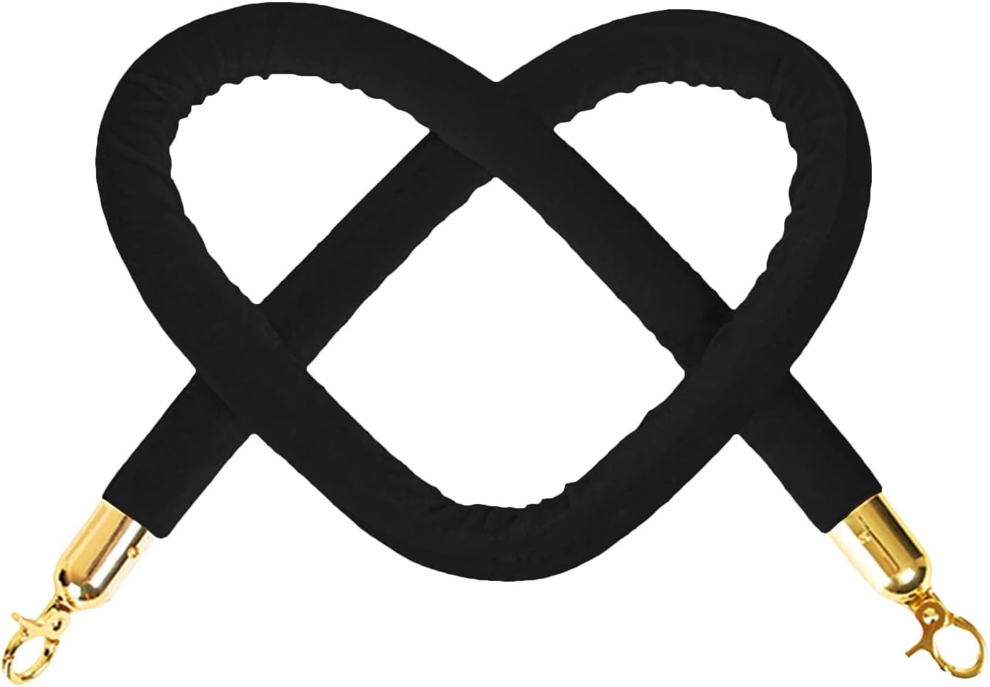 Stanchion Rope,Crowd Control Queue Line Barrier 5 Ft Velvet Rope, Crowd Control Rope Barrier Queue Line Divider Foam Core Cord, 1.5m Flannel Rope for Dinning Room Entrance (Purple 1.5m/59inch/5ft)