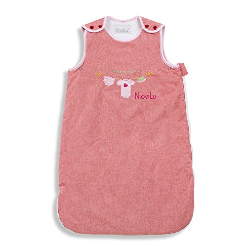NioviLu Saco de dormir para bebé - Ma garde robe (18-36 meses / 105 cm - 3.5 Tog)