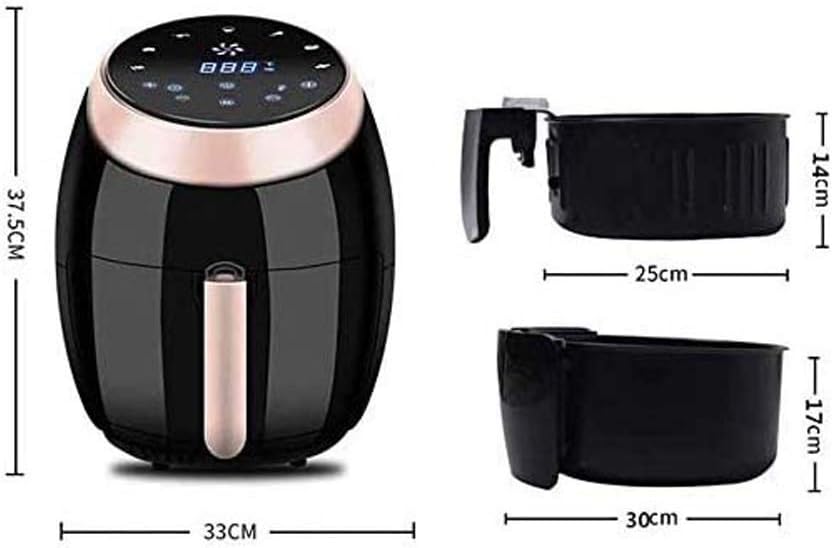 7 L Large Capacity Air Fryer, 1500W Intelligent Touch Screen Air Fryer, Multifunctional Household Electric Fryer for Healthy Life and Low Fat Useful