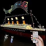 BOOVAX Beleuchtungsset mit Fernbedienung Sound für Titanic Schiff Modell - Kompatibel mit Lego 10294 (Nur Beleuchtung) (Fernbedienung Sound Licht)