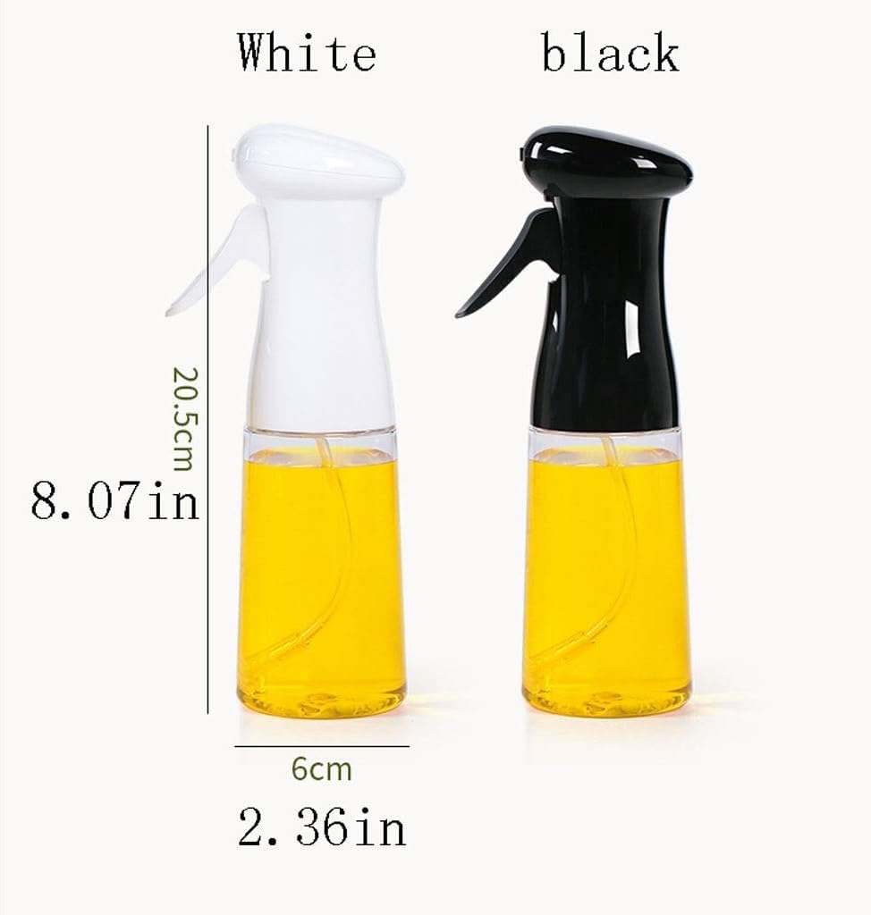 Ölsprühflasche, Sprühflasche für Speiseöl, Ölsprühflasche, transparente Olivenöl-Sprühflaschen for Kochen gesunder, hausgemachter Mahlzeiten, for Abgeben von Öl, Essig und Soße (Farbe: Schwarz) ( Colo