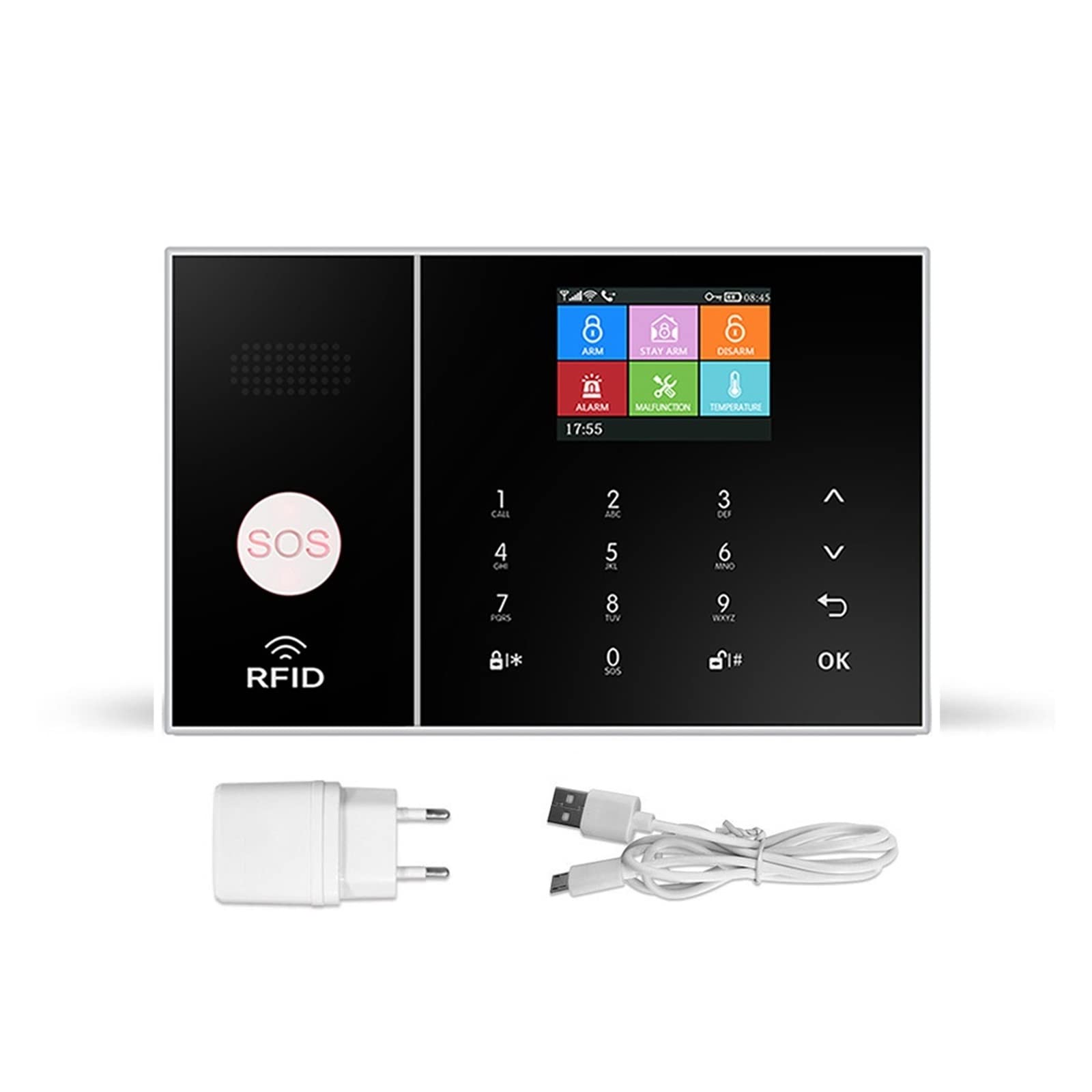 de Alarma gsm for el hogar Kit Seguridad antirrobo inalámbrico 2G Tuya App Control Work(10)