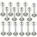 16g 16 gauge (1.2mm), 5/16" Inches (8mm) long - 316L Surgical Stainless Steel Lip Bar Labret Ball Ring Monroe Ear Tragus Stud Earrings AFHR - Pierced Body Piercing Jewelry- Set of 15