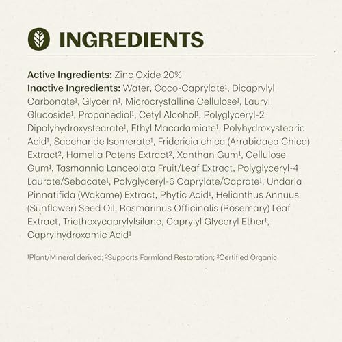 Image of Thrive Natural Care Mineral Face Sunscreen for Sensitive Skin SPF 30, 2 Ounces - Moisturizing Unscented Sunscreen for Face - Broad Spectrum with Clear Zinc Oxide - Vegan