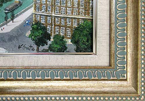 Amazon.co.jp: 斉藤要『パリ(F4号)』油彩画 風景画 街並 セーヌ川