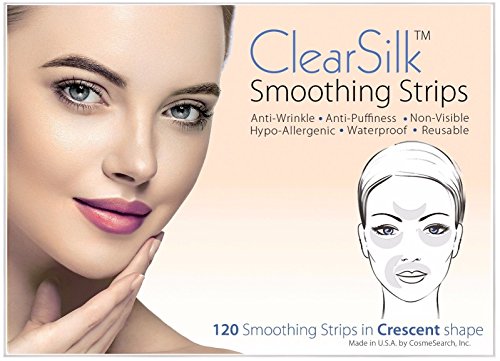 CosmeSearch, Inc. ClearSilk Smoothing Strips (Crescent 120 Ct) Facial Wrinkle Removal Repair and Prevention