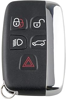 Acouto 5 Button Car Key Fob,5 Button Black Smart Car Remote Key Fob Case Cover Shell Fit for Range Rover Sport Evoque