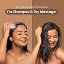 RUDSAA Round Hair Scalp Manual Head Massager Shampoo Hair Brush, Super Soft Bristles for Exfoliating, Anti-Dandruff (Beige Style B) gallery image