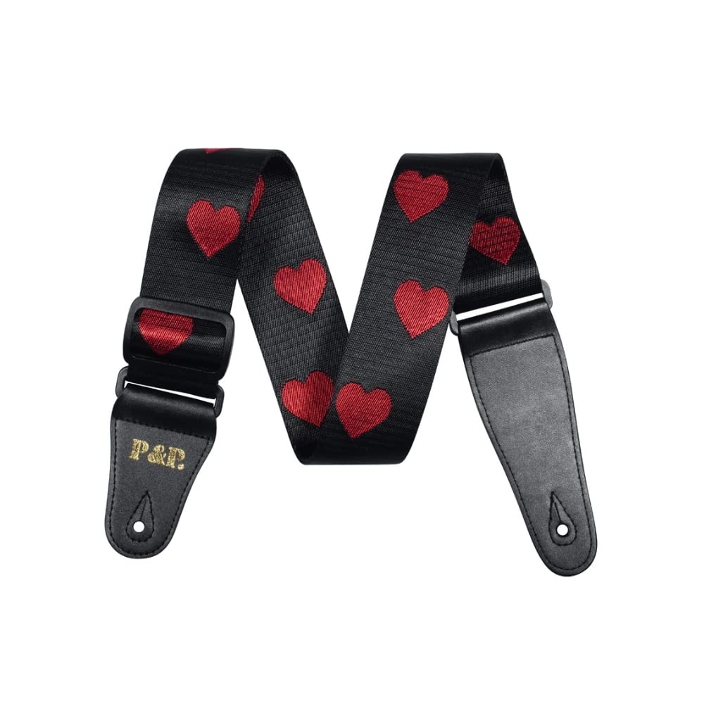 Amazon.co.jp: [BAROQUE HOLMES] 赤い ハート 民族 菱形 ギター