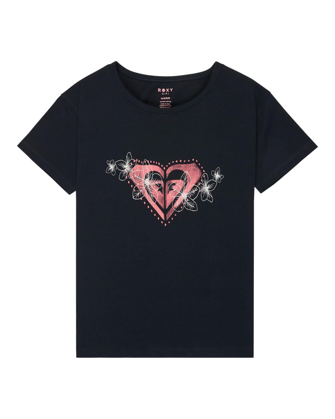 Roxy Short-Sleeved T-Shirt LILYREGULAR Night Girls Black