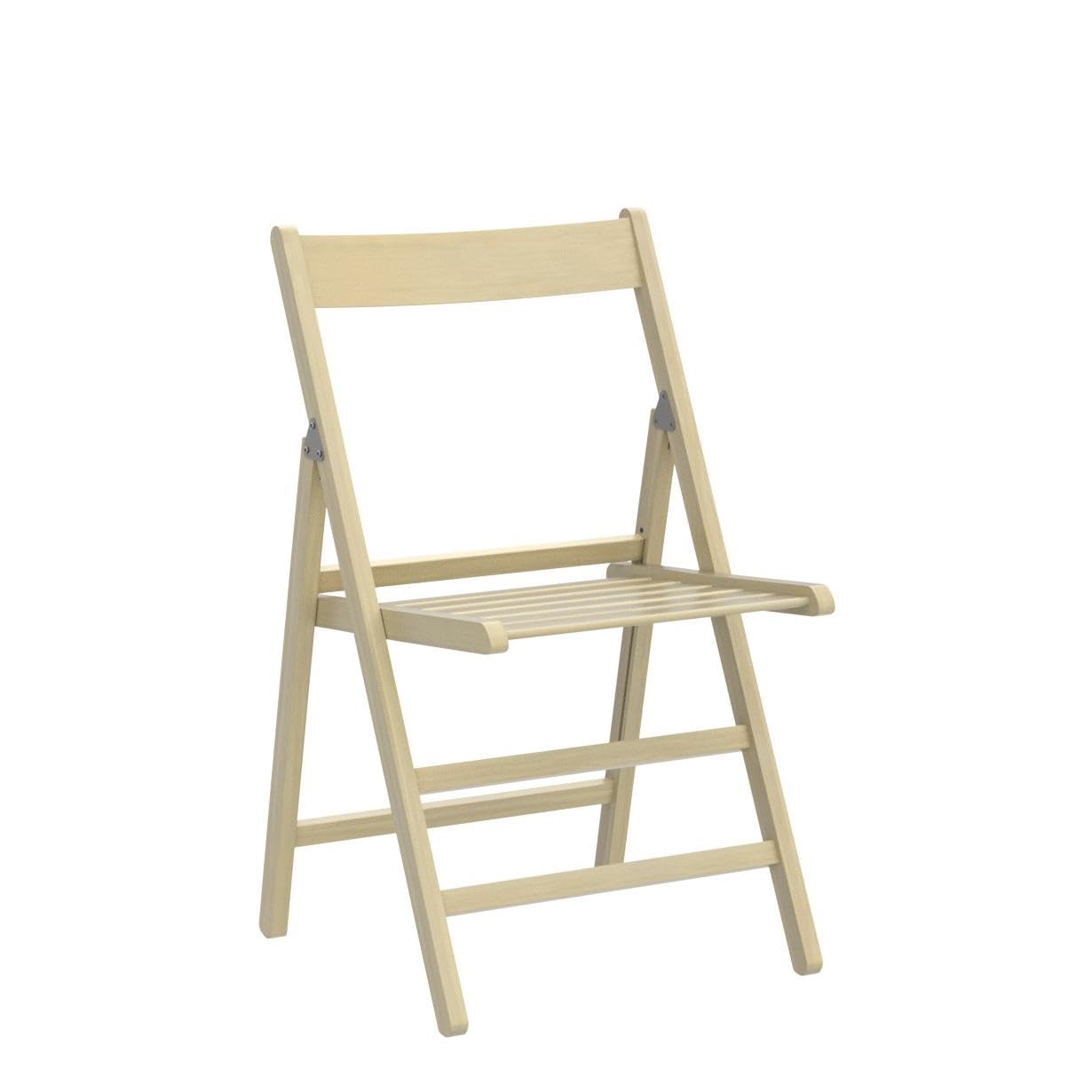 4 SEDIE PIEGHEVOLI BIRRERIA SEDIA IN LEGNO FAGGIO RICHIUDIBILE COMODA PER CAMPEGGIO CASA GIARDINO COLORE NATURALE